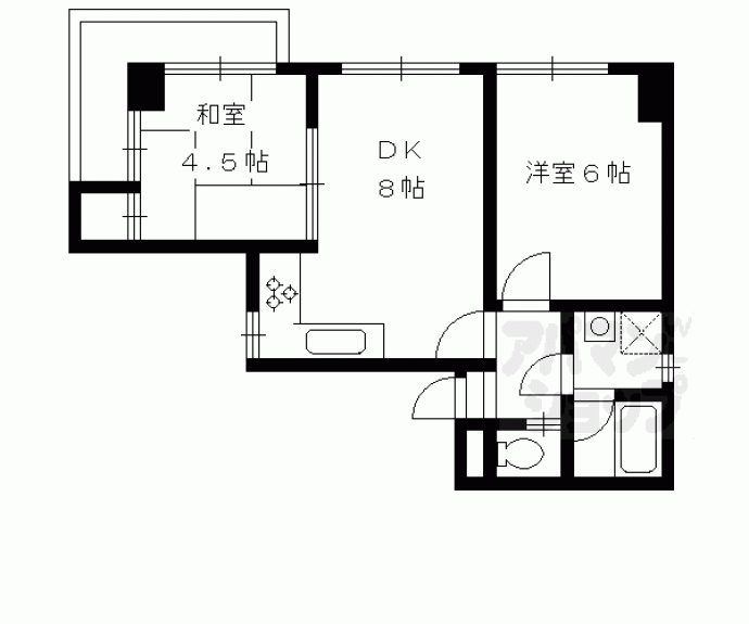 【ドルチェ椥辻】間取