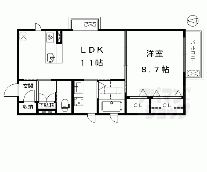 【シャーメゾンソレイユ】間取