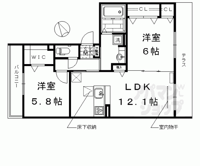 【セジュールリッシュ】間取