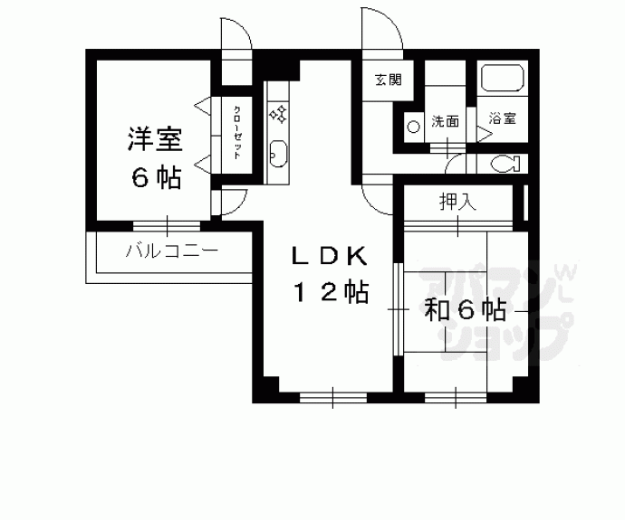 【ランブラス南長岡京】間取