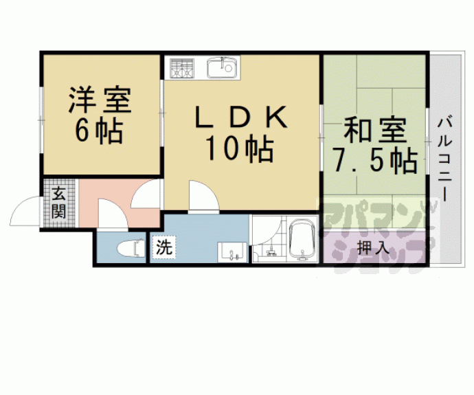 【シャルム円山】間取