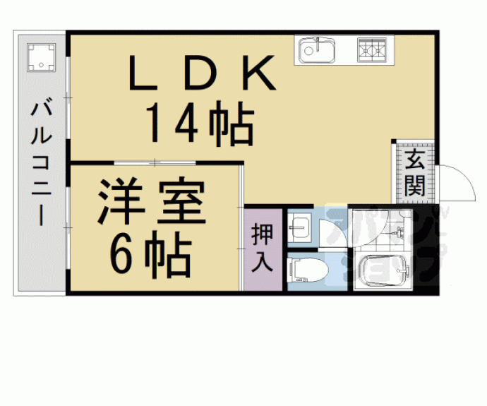 【日野ハイツ】間取