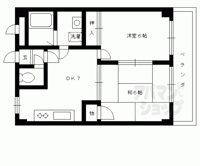 【ハイツハーベスト】間取