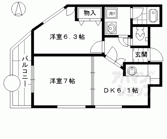 【コスモプラザ】間取