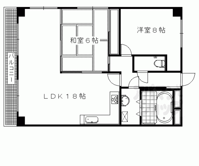 【ヴィーヴル長岡京】間取