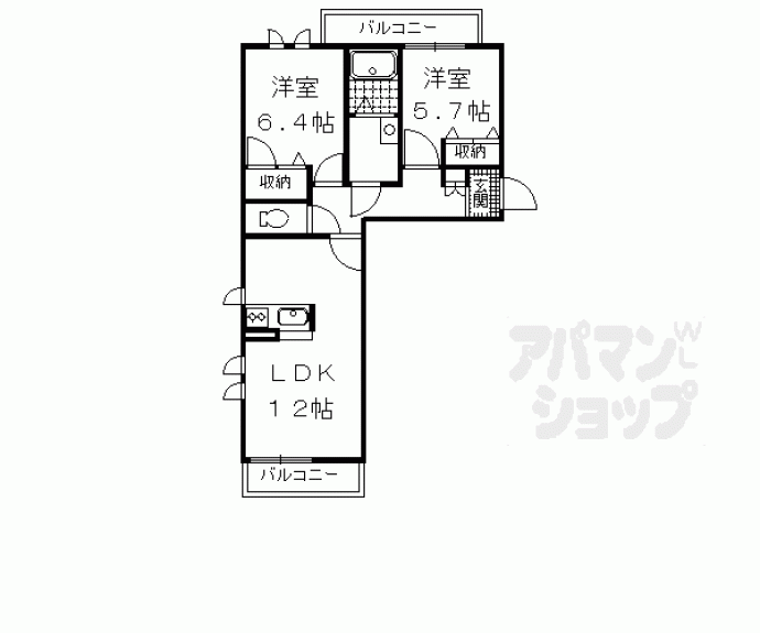 【シャーメゾン楠】間取