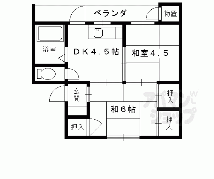 【長岡マンション】間取