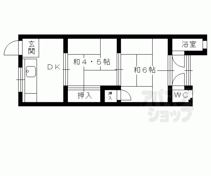 【コーポラス多貝】間取