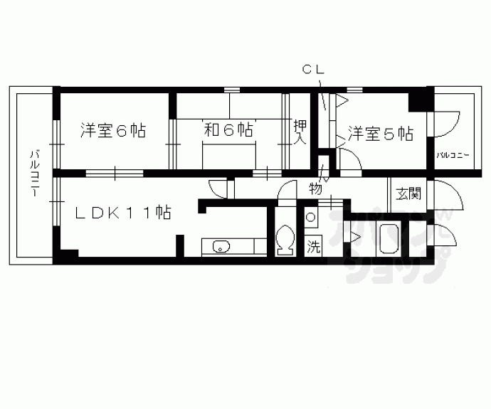 【エクセル久我の杜】間取