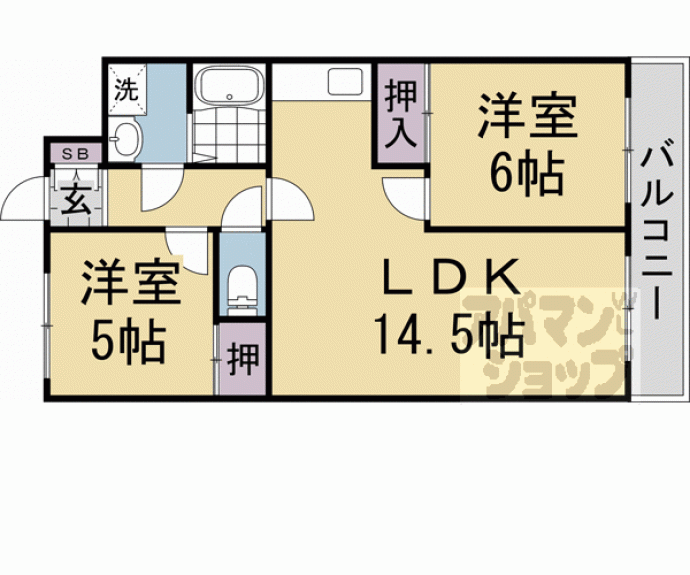 【モアライフ酒井松】間取