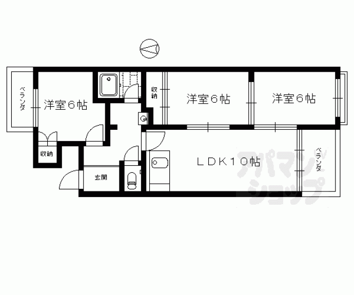 【スカイロードとのしろ】間取