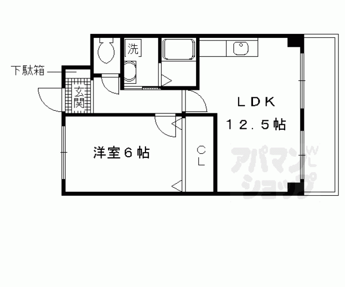 【リジェール鴨川】間取