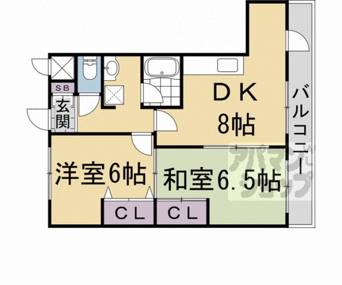 【リジェール鴨川】間取