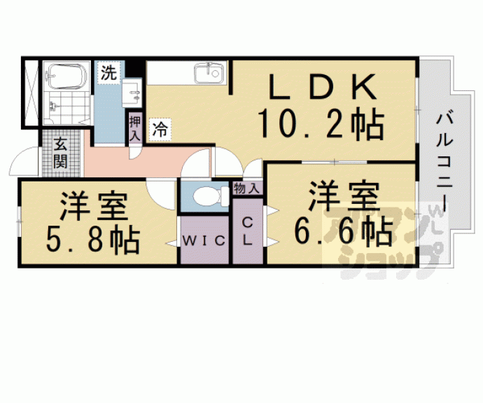 【ローレルコート五番館】間取