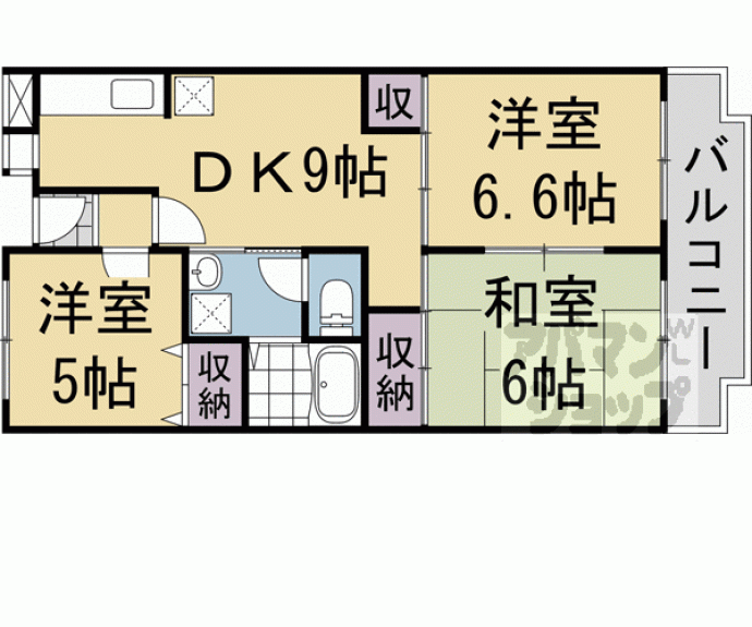 【ローレルコート五番館】間取