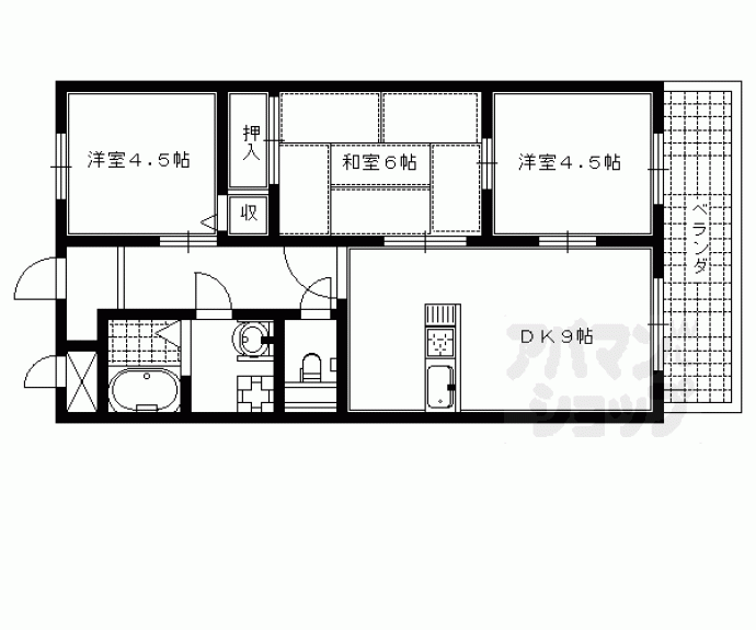 【アネーロ長岡京】間取