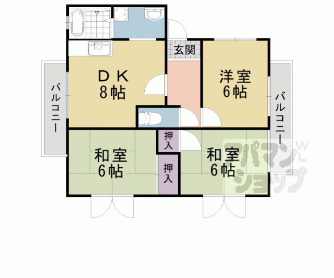 【シオン西山】間取