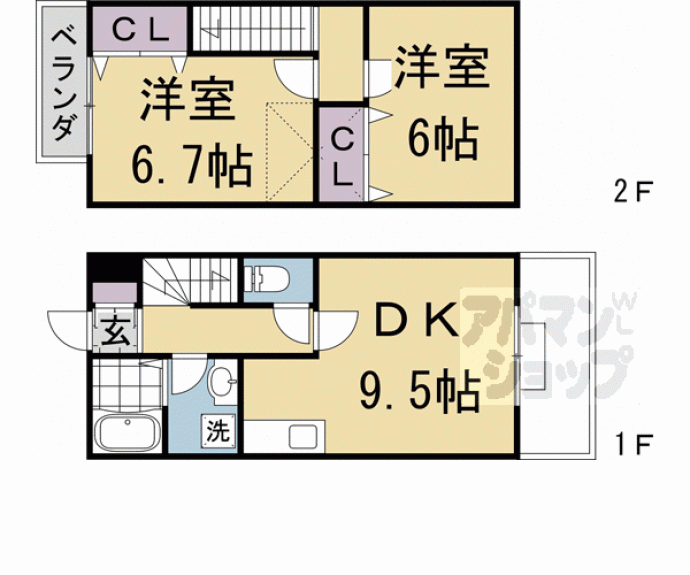 【パレヴェール】間取