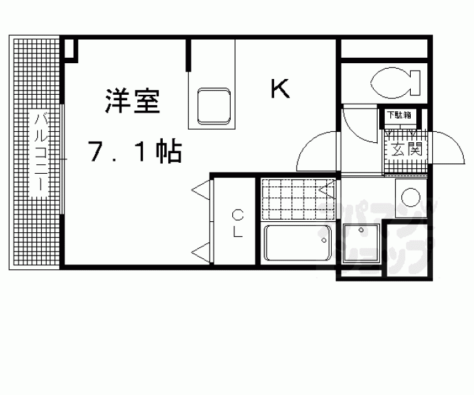 【Ｄｅａ　Ｓｔａｄｅｎ長岡京】間取