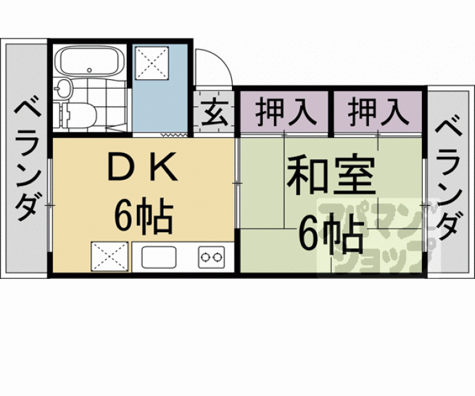 【淀マンション】間取