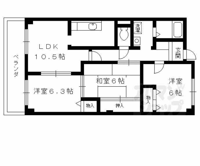 【オリージャ　フロール】間取