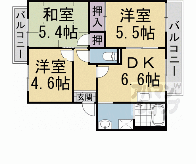 【ＷＥＳＴＨＩＬＬ　Ⅱ】間取