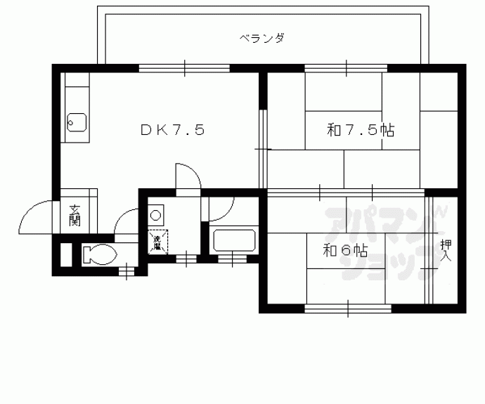 【ハイツ田中】間取