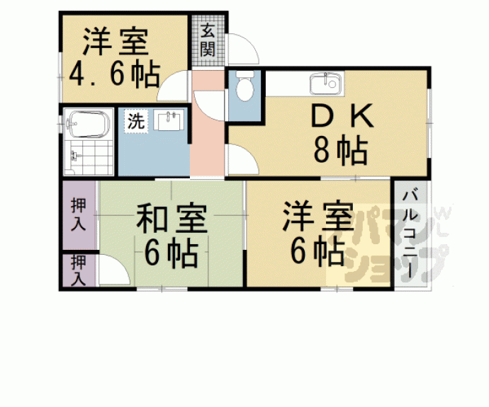 【ディアス備長館】間取