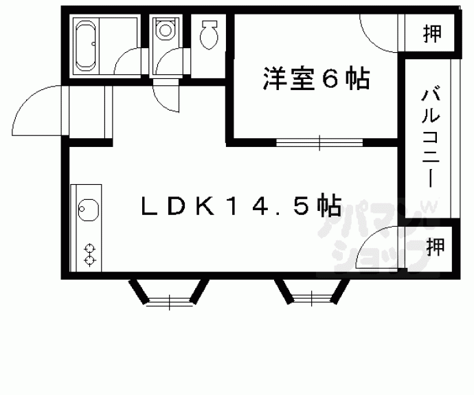 【オプティトモオカ】間取