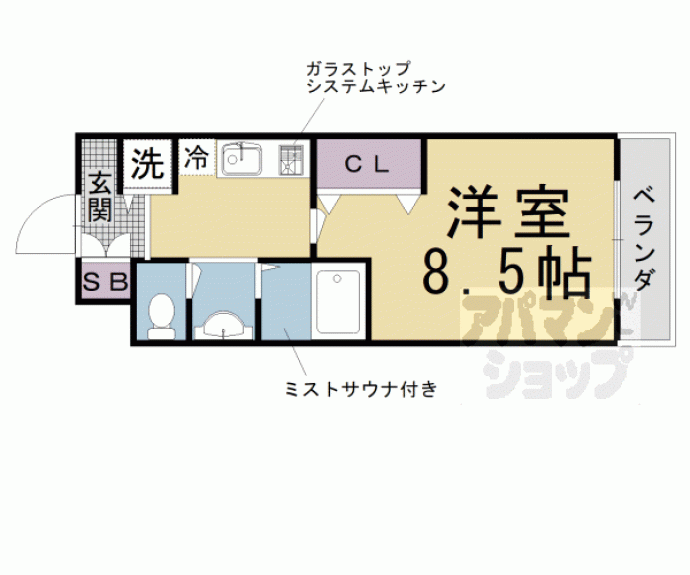 【ＣＡＳＡ　ＧＲＡＮ洛西】間取