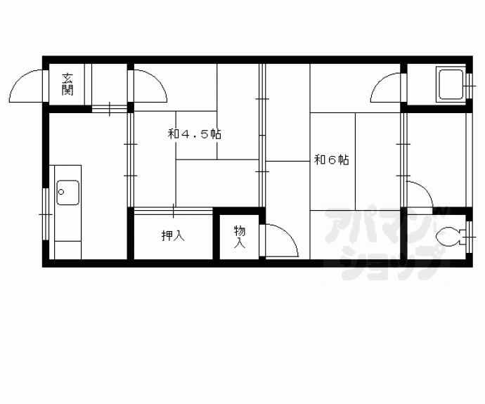 【ハイツ中村】間取