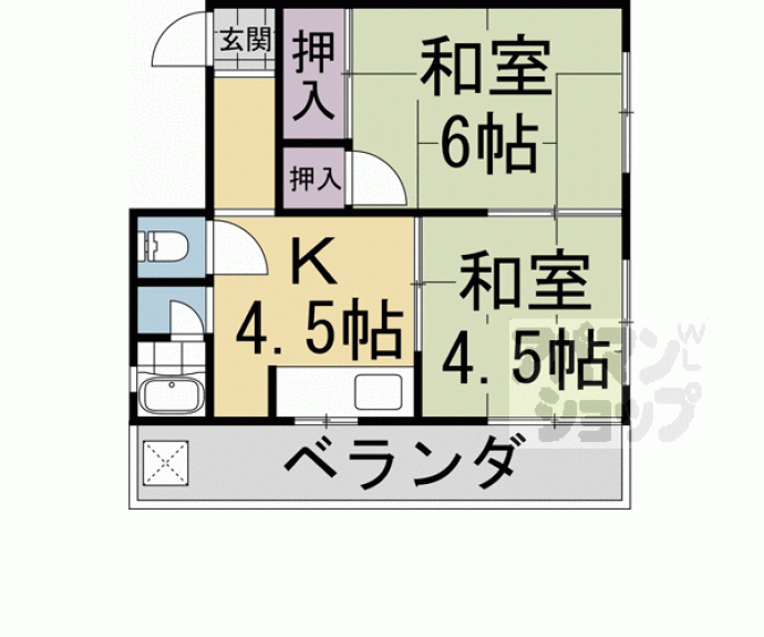 【ロハス長岡京】間取