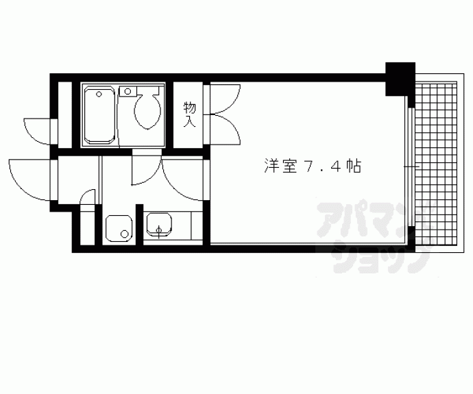 【ＤＥＴＯＭ－１今出川通】間取