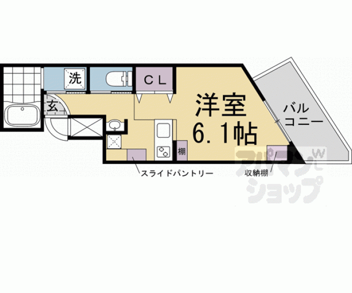 【ＤＥＴＯＭ－１今出川通】間取