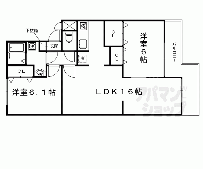 【メゾン宇多野】間取