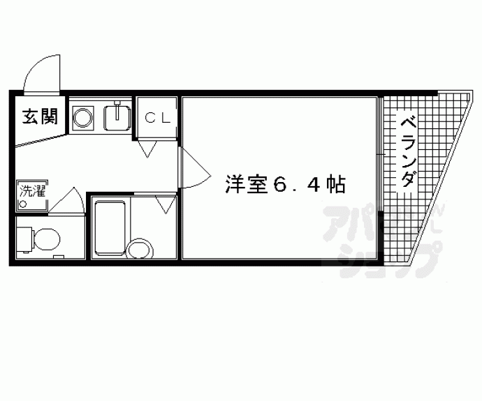 【パラドール西院Ｐａｒｔ－Ⅲ】間取