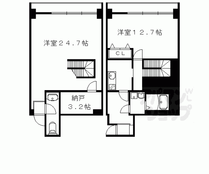 【ＣＬＡＳＫＡ衣笠】間取