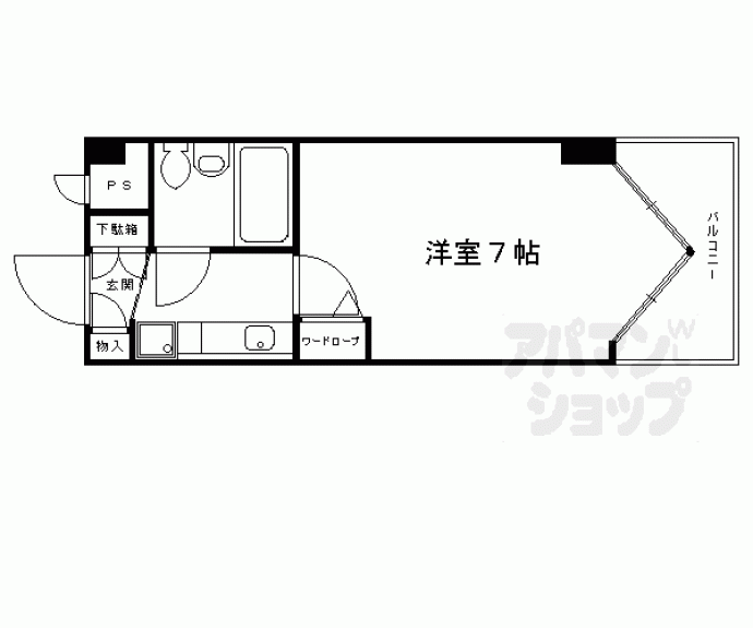 【ＤＥＴＯＭ－１三条通】間取