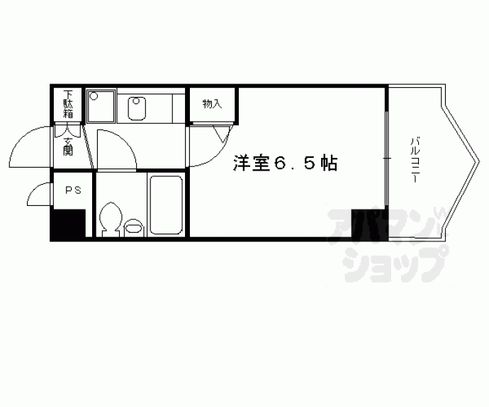 【ＤＥＴＯＭ－１三条通】間取