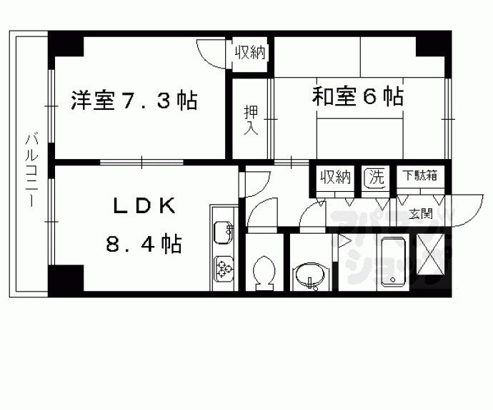 【リアライズ金閣寺】間取