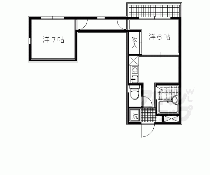 【リバティ西陣】間取