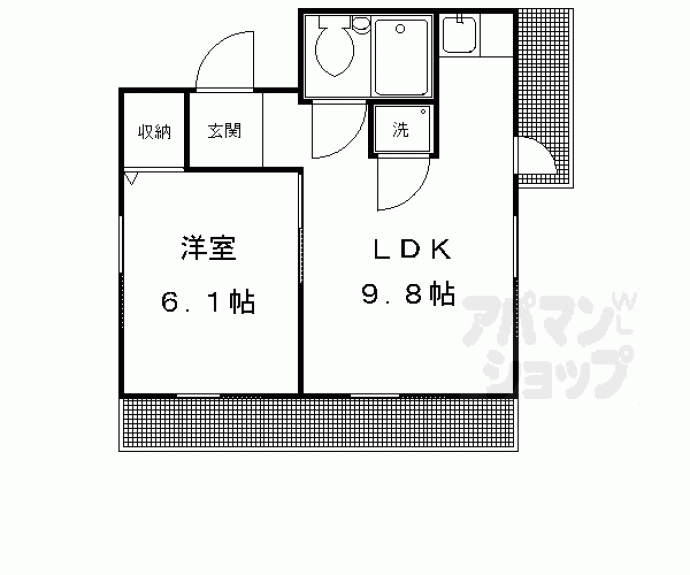 【高野清水町マンション】間取