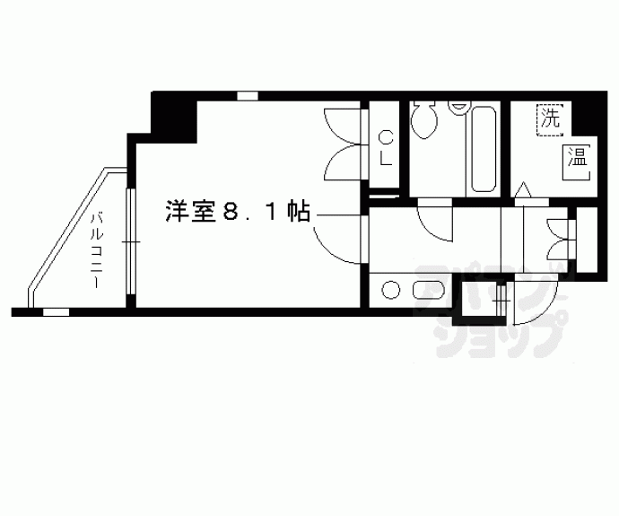 【アクシルコート京都二条】間取