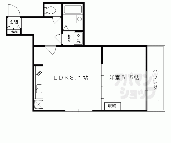 【アルテハイム二条城】間取