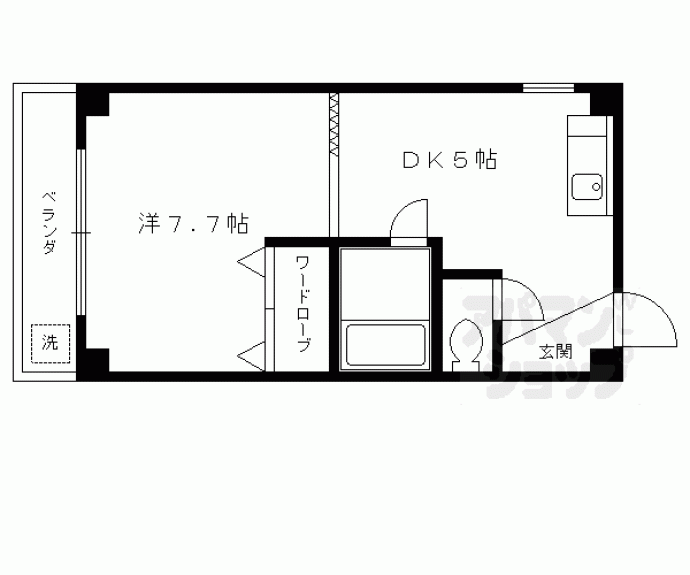 【ハイツ南円町】間取