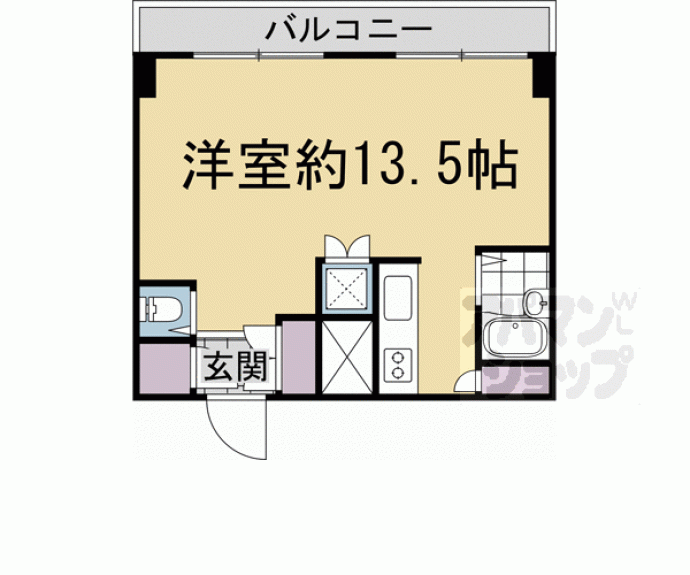 【エクレーヌ御池】間取