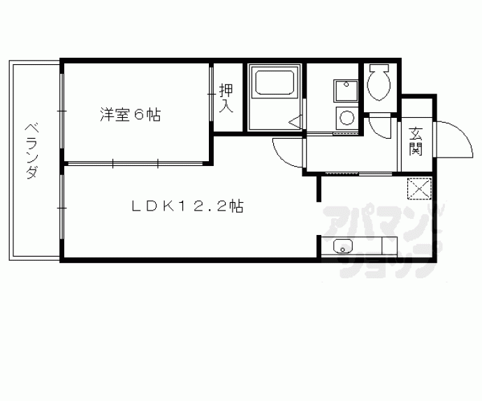 【サンモール西京極】間取