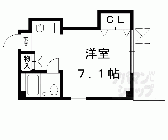 【紫野上柏野町マンション】間取