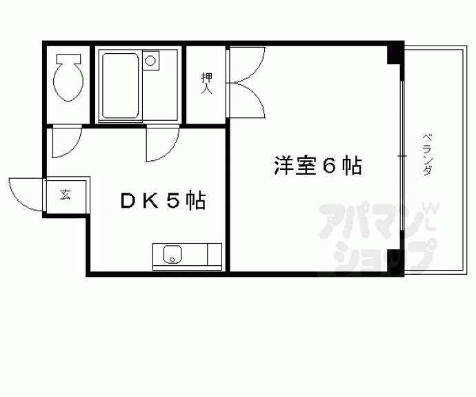 【ルシェール西院】間取