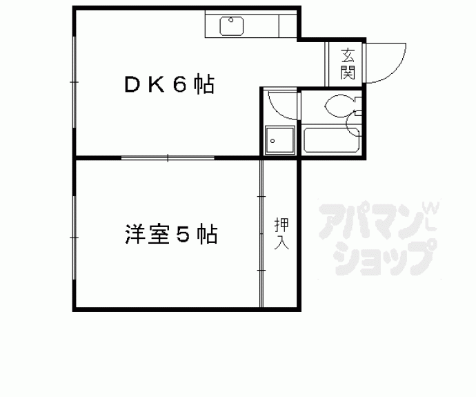 【嵯峨中通ビル】間取